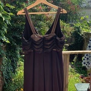 Classic beautiful formal black gown floor length